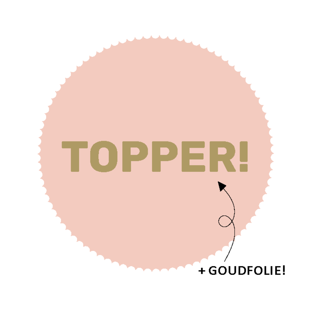 Sluitsticker - Topper 10x