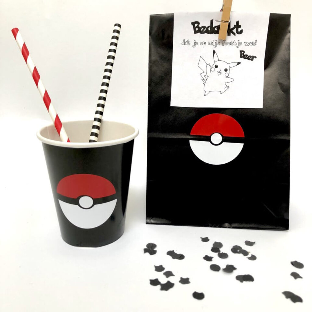 Stickers voor een Pokemon traktatie