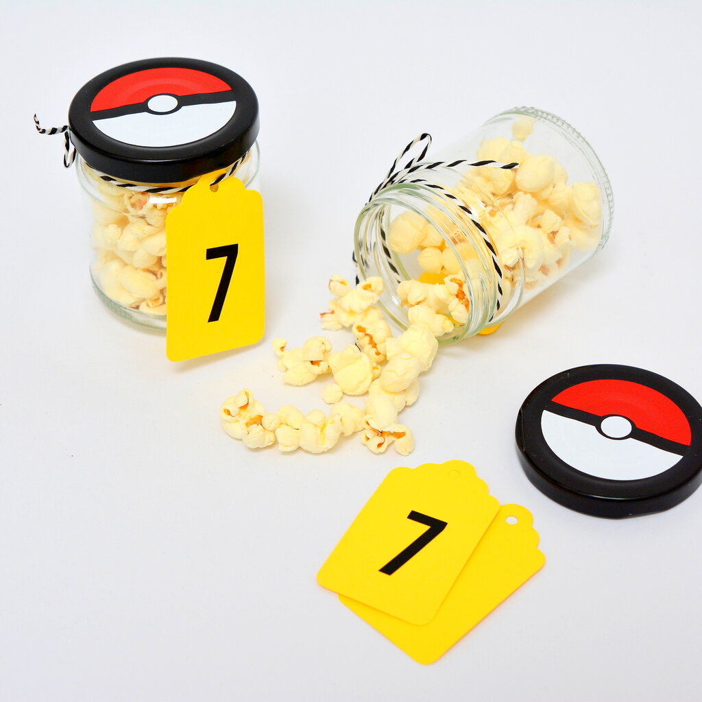 Stickers voor een Pokemon traktatie