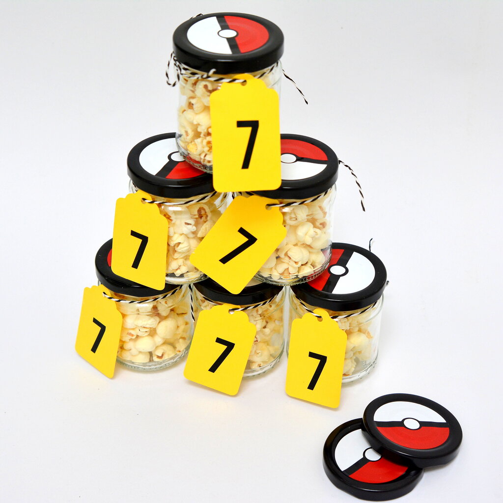 Stickers voor een Pokemon traktatie