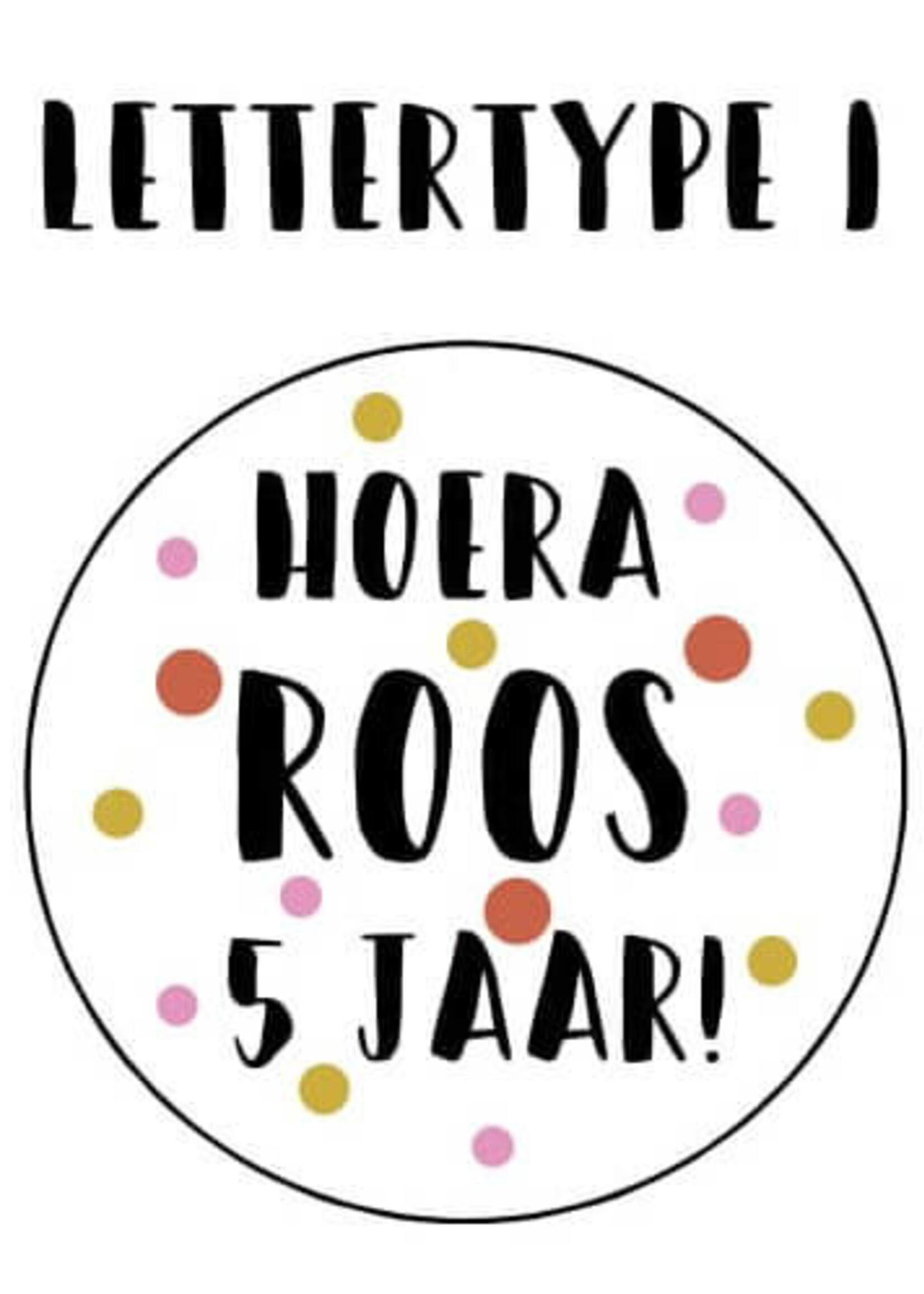 Verjaardagslabels roze mosterd roest (Printable)
