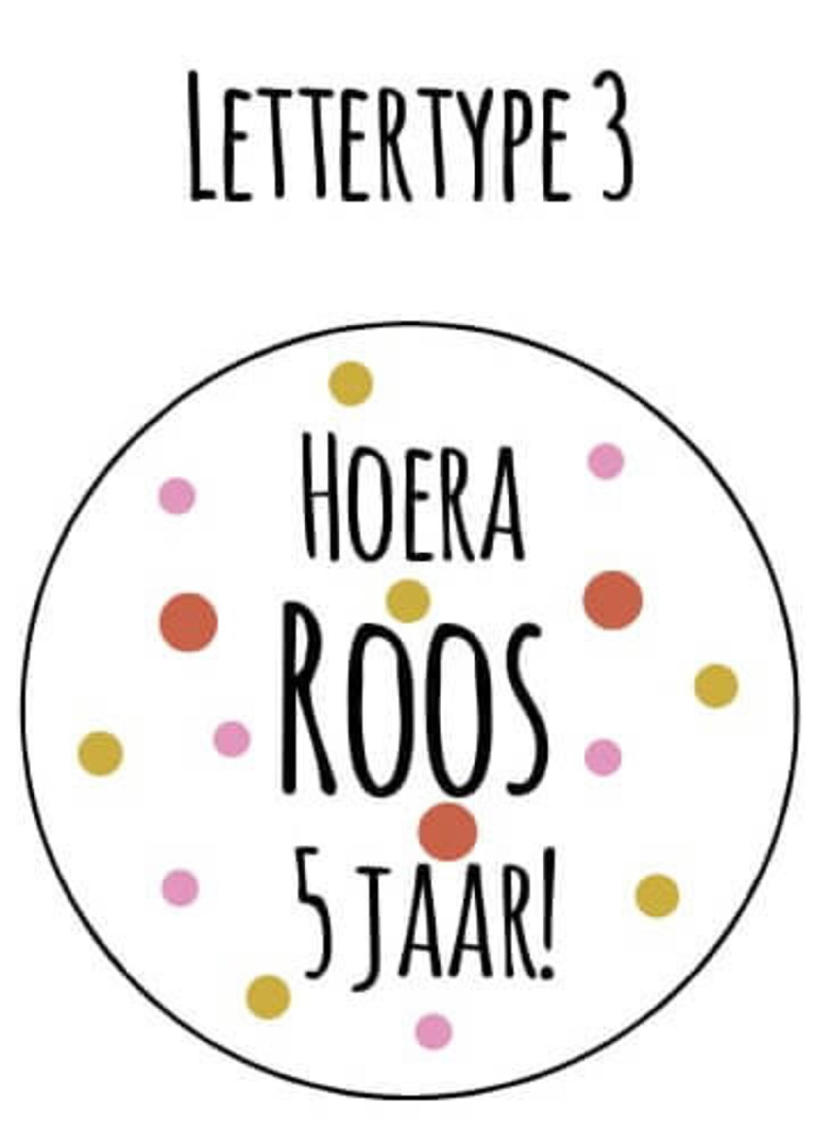 Verjaardagslabels roze mosterd roest (Printable)