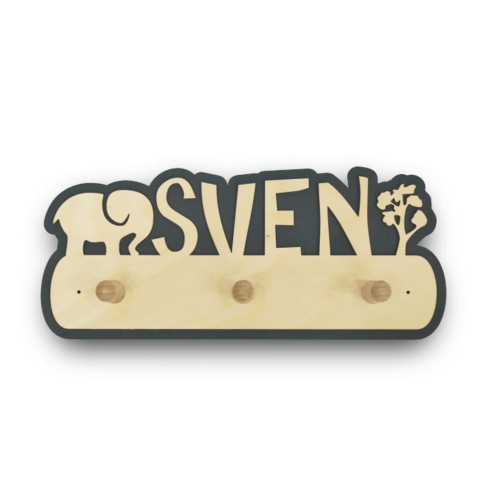 kapstokje kind kraamcadeautje met naam