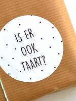 Sluitsticker - Is er ook taart? 10x