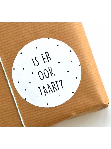 Sluitsticker - Is er ook taart? 10x