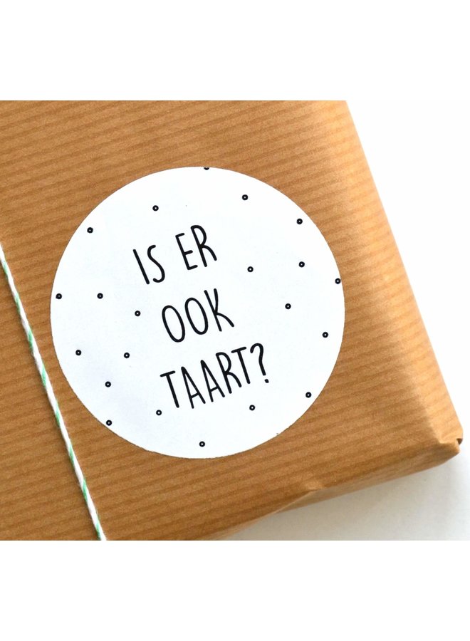 Sluitsticker - Is er ook taart? 10x