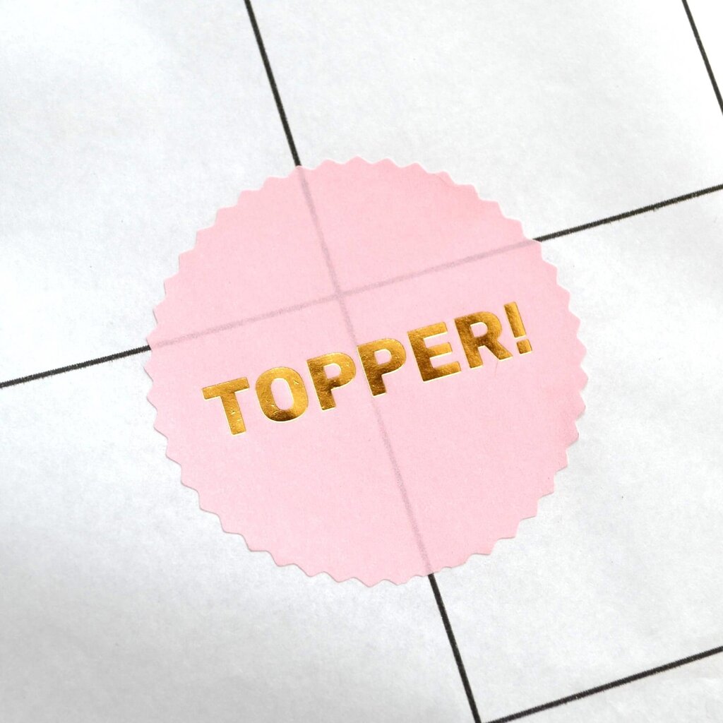 Sluitsticker - Topper 10x