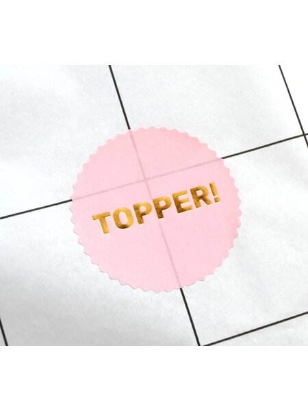 Sluitsticker - Topper 10x
