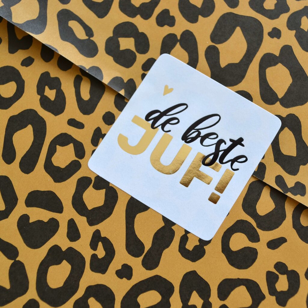 Sluitsticker - De beste juf 10x