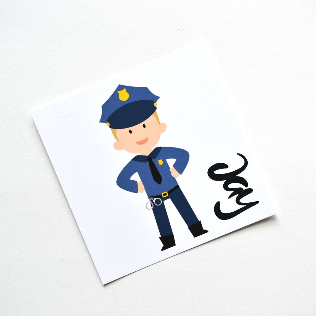 Traktatie kaartjes Politie 10x