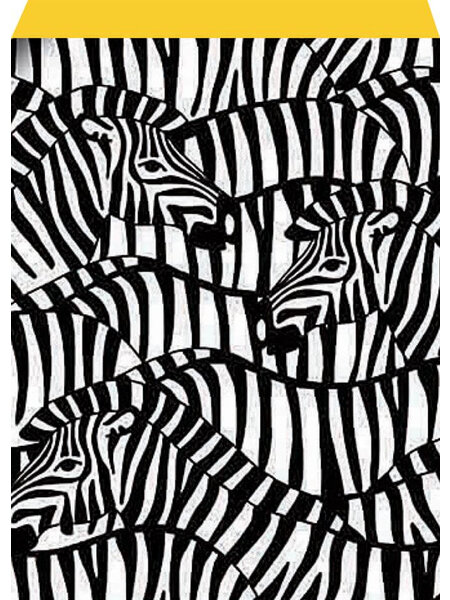 Cadeauzakjes zebra (5x)