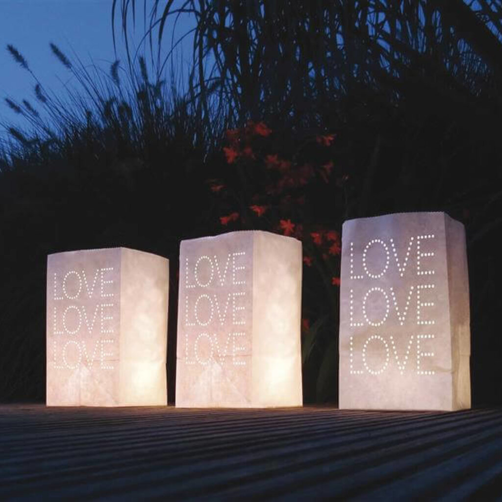 Lichtzakjes Love 5 stuks