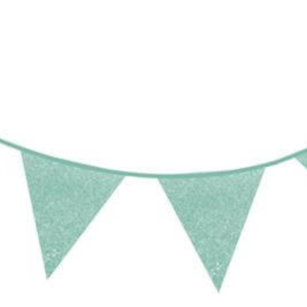 Glitterslinger Mint/blauw