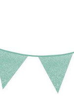 Glitterslinger Mint/ blauw