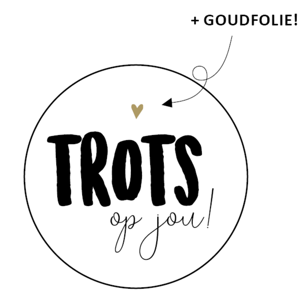 Sluitsticker - Trots op jou! 10x