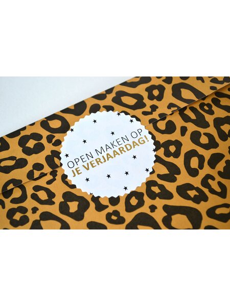 Sluitsticker - Open maken op je verjaardag 10x