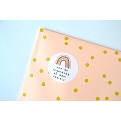 Sluitsticker - Tot de regenboog en daar voorbij! 10x