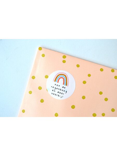 Sluitsticker - Tot de regenboog en daar voorbij! 10x