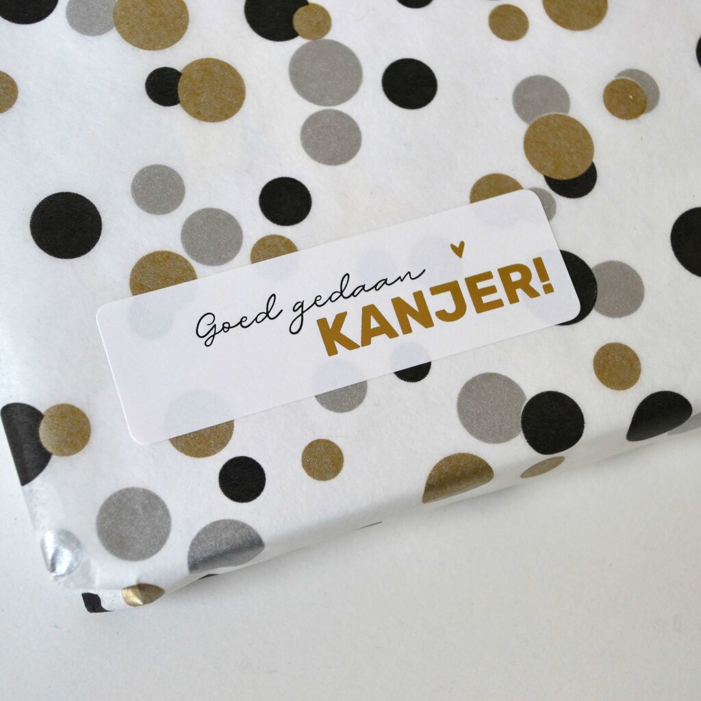 Sluitsticker - Goed gedaan kanjer! 10x