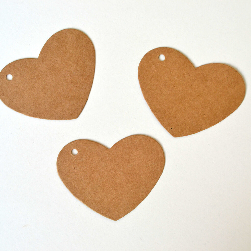 Label hart kraft 5x