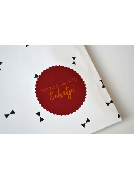 Sluitsticker - Het komt wel goed schatje! 10x