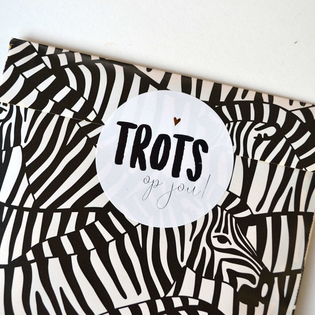 Sluitsticker - Trots op jou! 10x