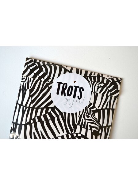 Sluitsticker - Trots op jou! 10x
