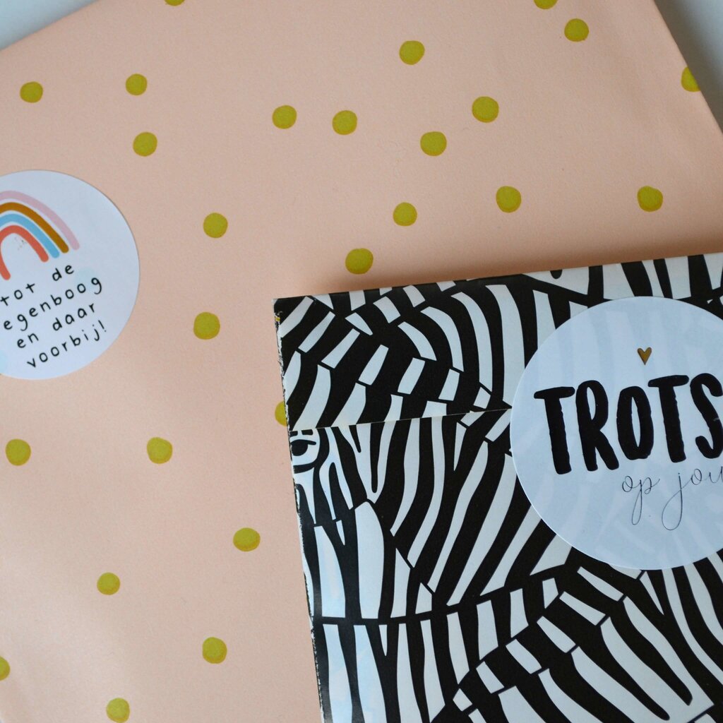Sluitsticker - Trots op jou! 10x