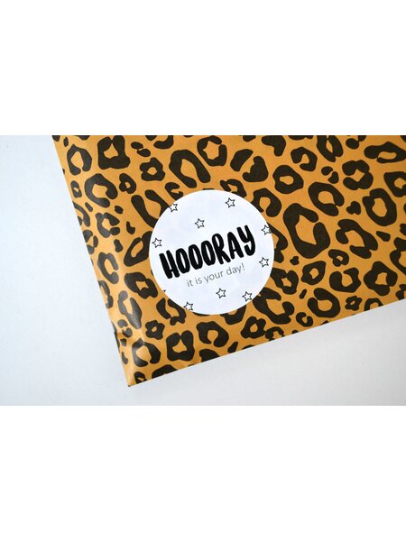 Sluitsticker - Hooooray it is your day! 10x