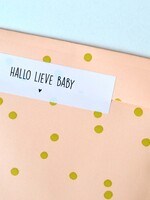 Sluitsticker - Hallo lieve baby 10x