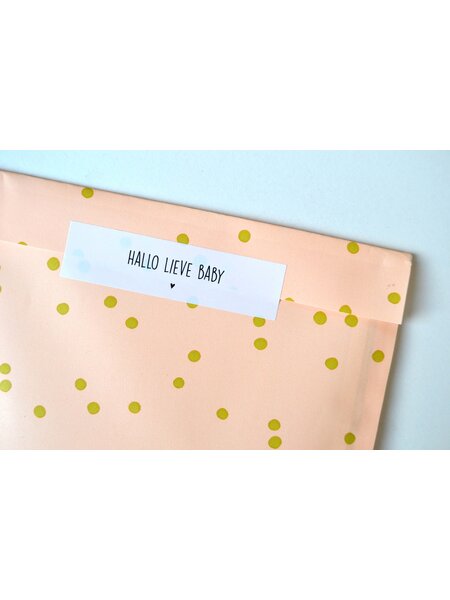 Sluitsticker - Hallo lieve baby 10x