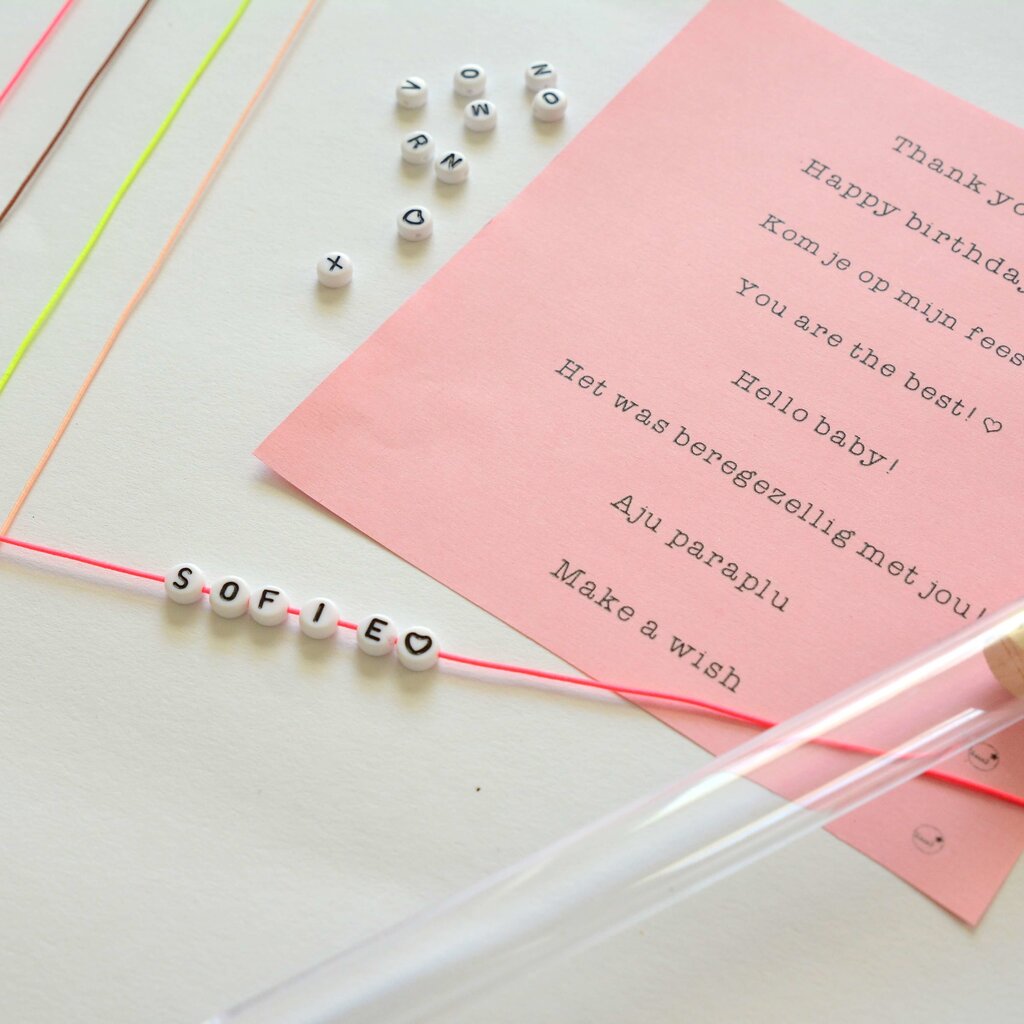 Cadeausetjes voor 5 armbandjes