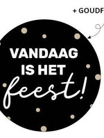 Sluitsticker - Vandaag is het feest! 10x