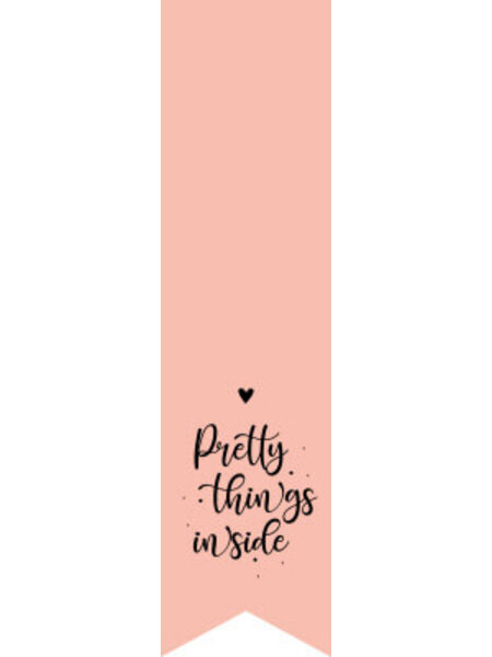 Sluitsticker vaantje Pretty things inside 5x