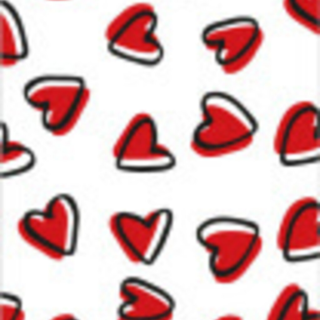 Sluitsticker vaantje hartjes with love 5x