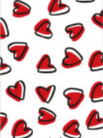 Sluitsticker vaantje hartjes with love 5x