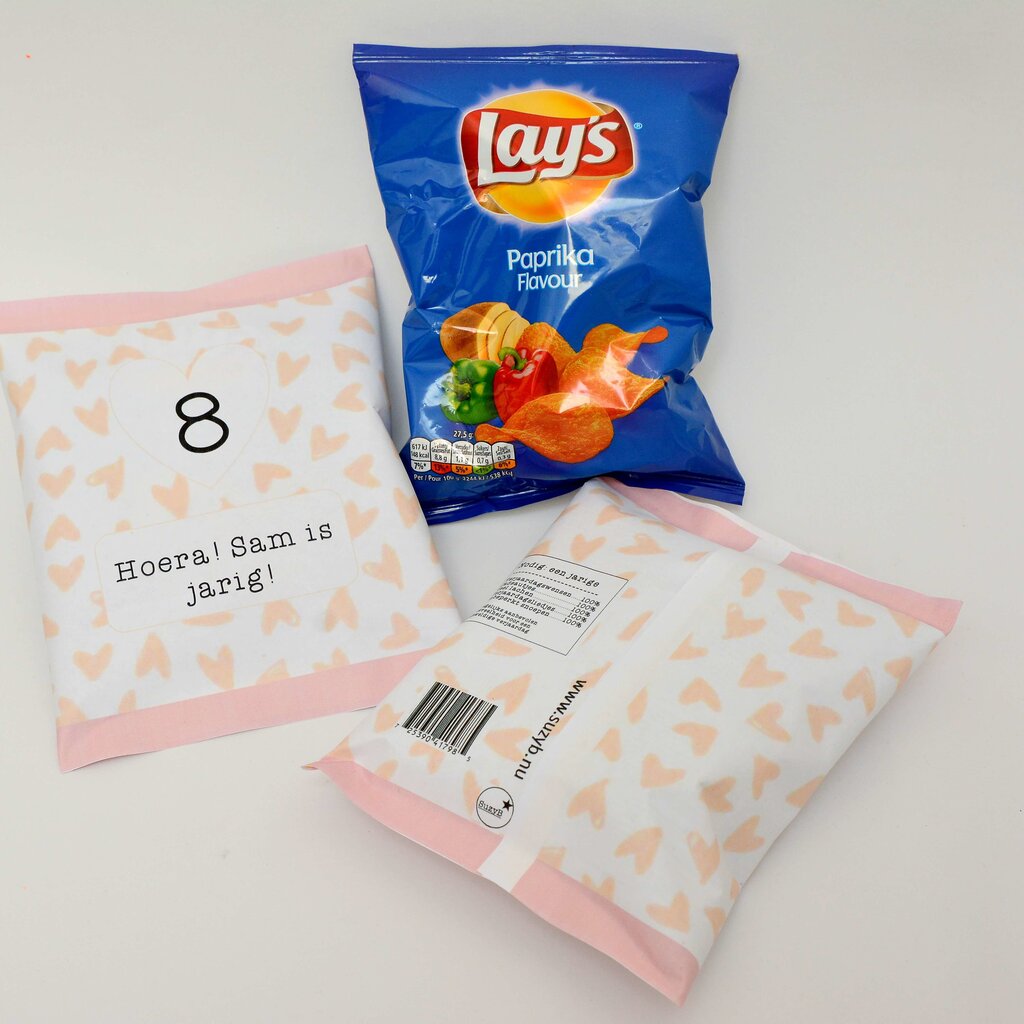 Chipszakje Hartjes (Printable)