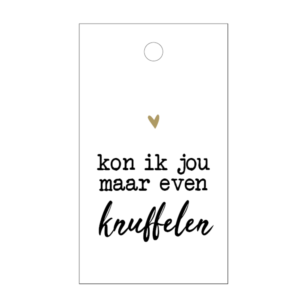 Cadeaulabel Kon ik jou maar even knuffelen 5x