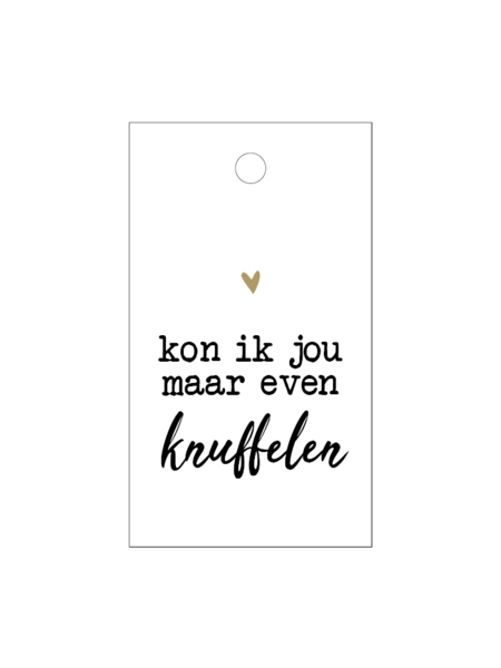 Cadeaulabel Kon ik jou maar even knuffelen 5x