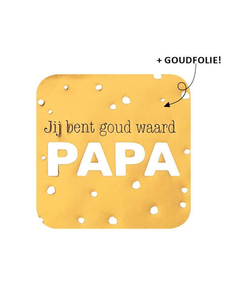 Sluitsticker jij bent goud waard papa 10x