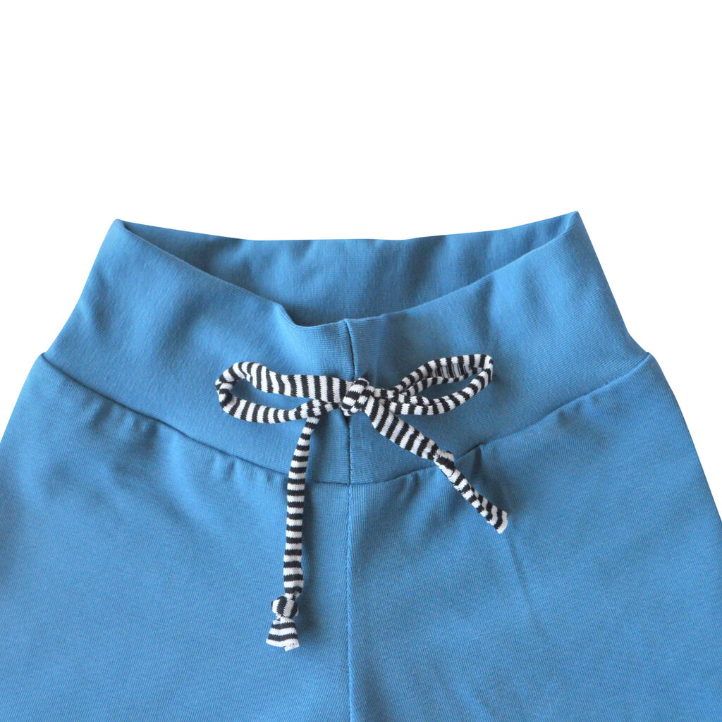 Blauw broekje met strepenkoordje