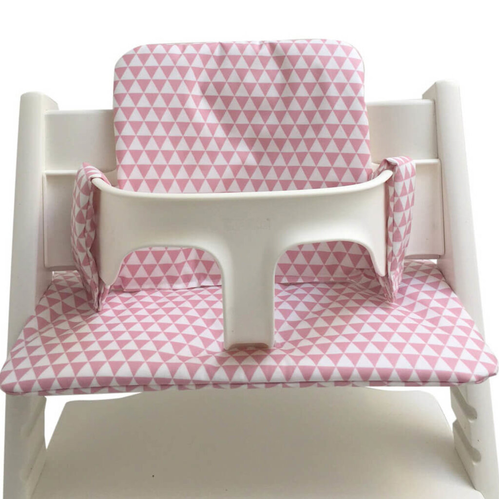 Stoelkussen triangle roze