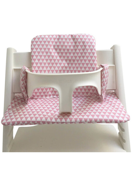 Stoelkussen triangle roze