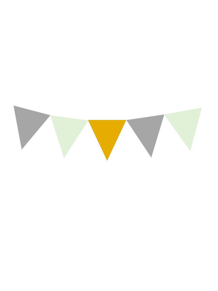 Muursticker vlaggen Small (Kies je eigen kleur)