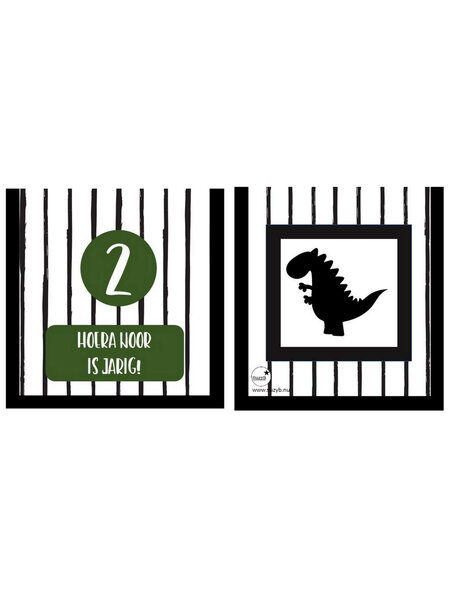 Knijpfruitwikkel Dino  (Printable)