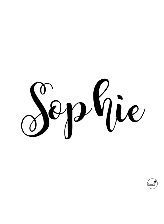 Naamsticker Sophie