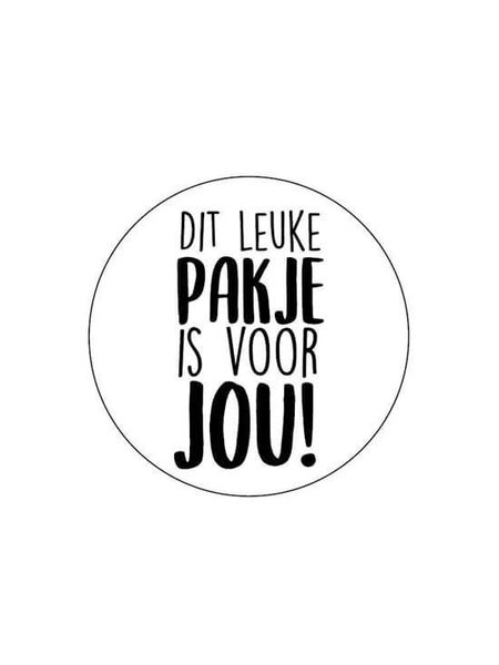 Sluitsticker dit leuke pakje is voor jou 10x