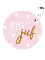 Sluitsticker mijn juf 10x