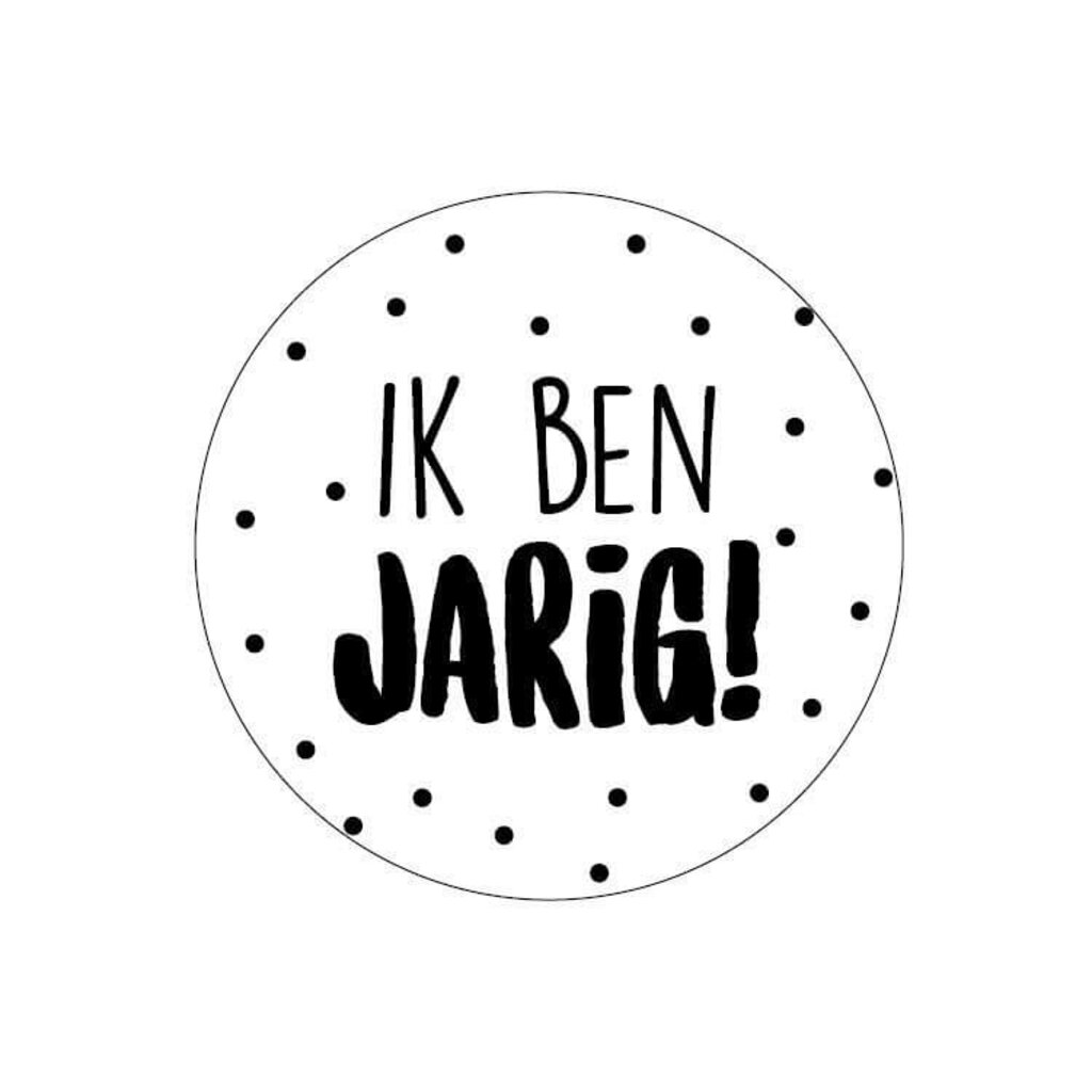 Sluitsticker Ik ben jarig 10x