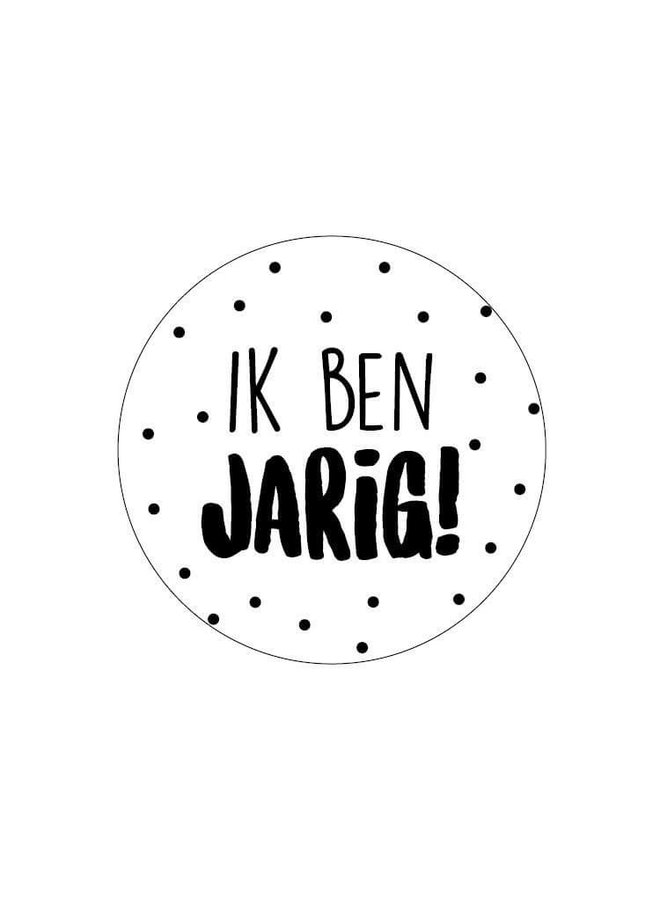 Sluitsticker Ik ben jarig 10 x